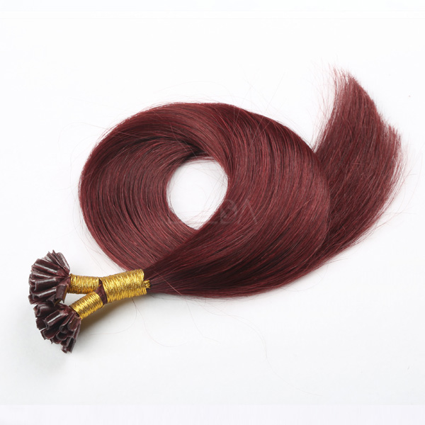 Keratin Bonds Hair Extensions Hairstyles Wholesale Russian Human Hair Extensions  LM175 